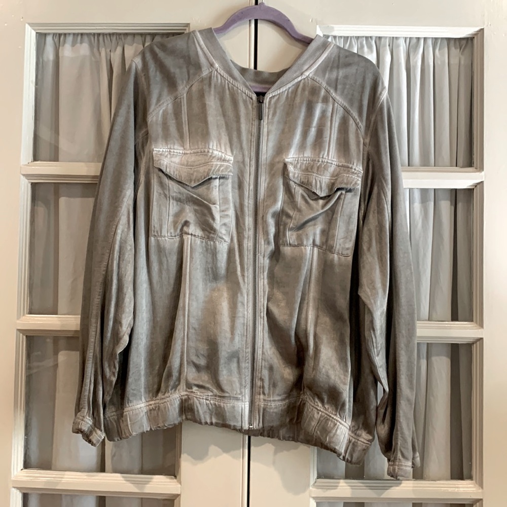 Satin gray jacket